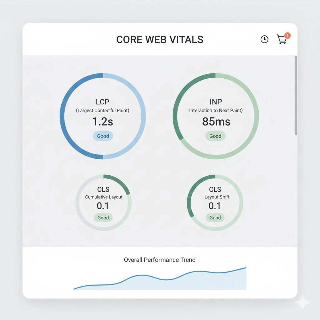 Bildoptimering 2026: WebP2, AVIF och framtidens bildformat för snabbare webbplatser 5 bildoptimering 2026 illustration core web vitals