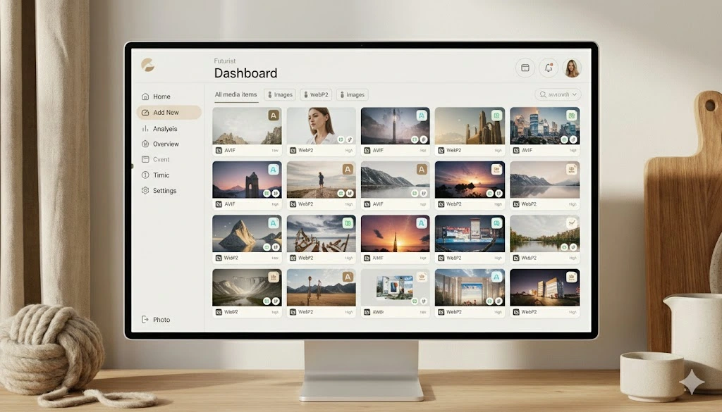 Bildoptimering 2026: WebP2, AVIF och framtidens bildformat för snabbare webbplatser 3 bildoptimering 2026 wordpress media library