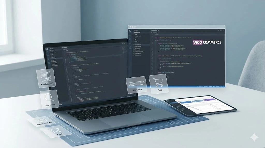 Vilket e-handelssystem ska du välja 2026? En komplett jämförelse av hosted, open source och enterprise 3 e-handelssystem 2026 representation av WooCommerce e-handelskoncept